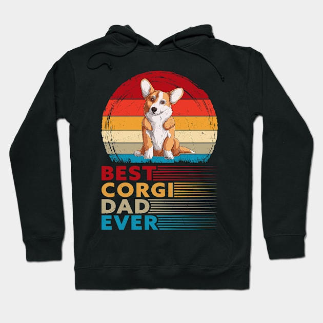 Best Corgi Dad Ever Hoodie by White Martian